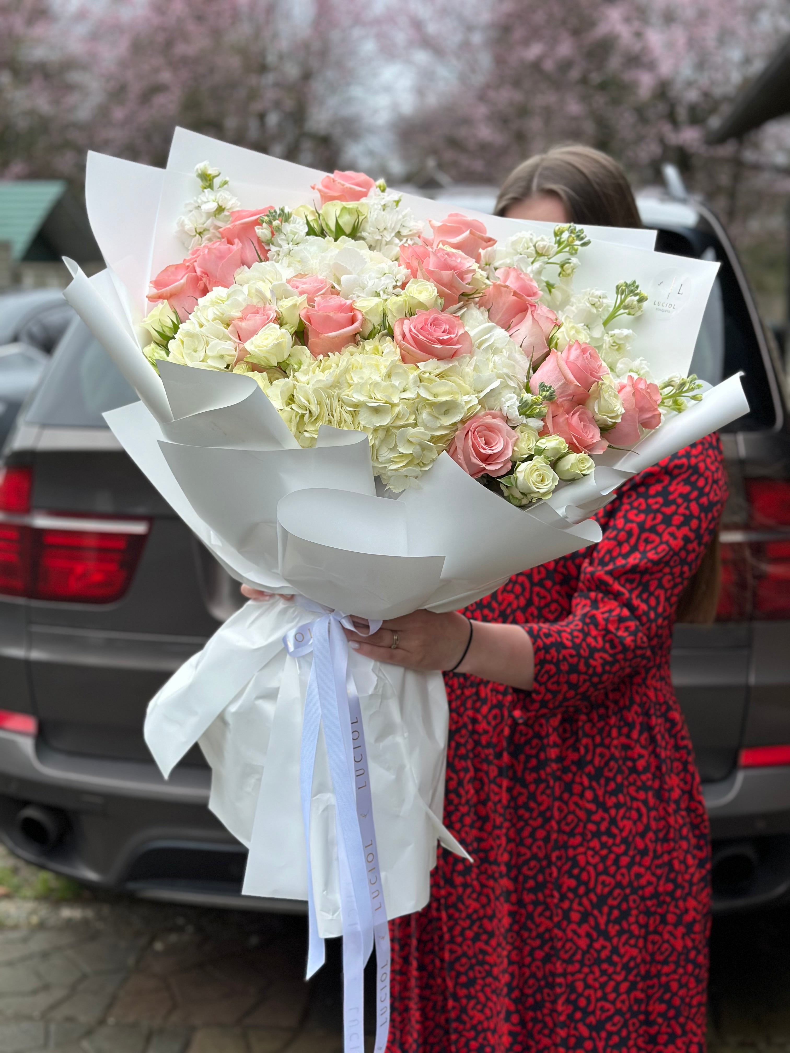 Floral Fairytale pastel mix bouquet โ Luciol Bouquets Seattle Bellevue Kent delivery