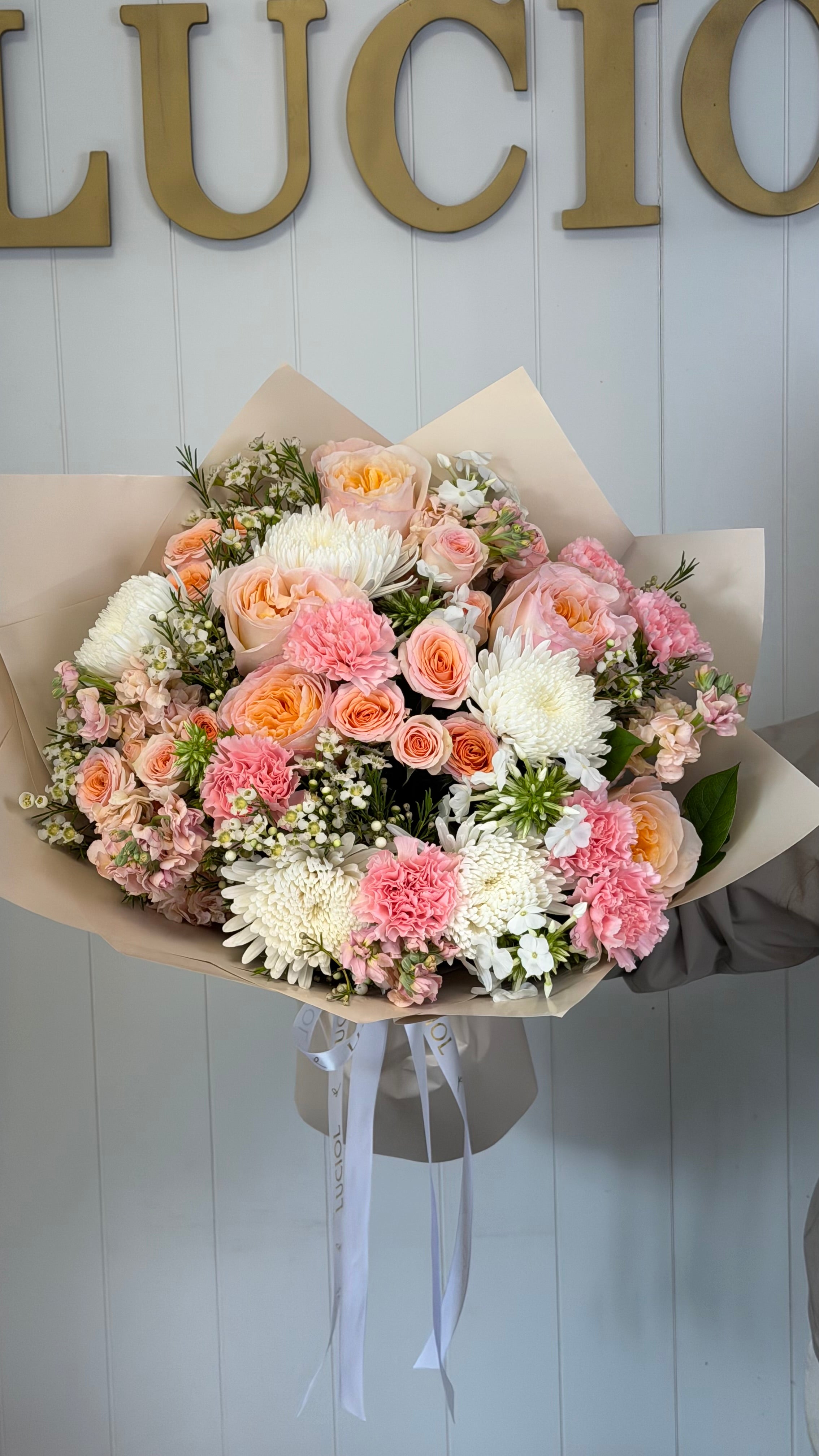 “Peach Blossom” mix bouquet