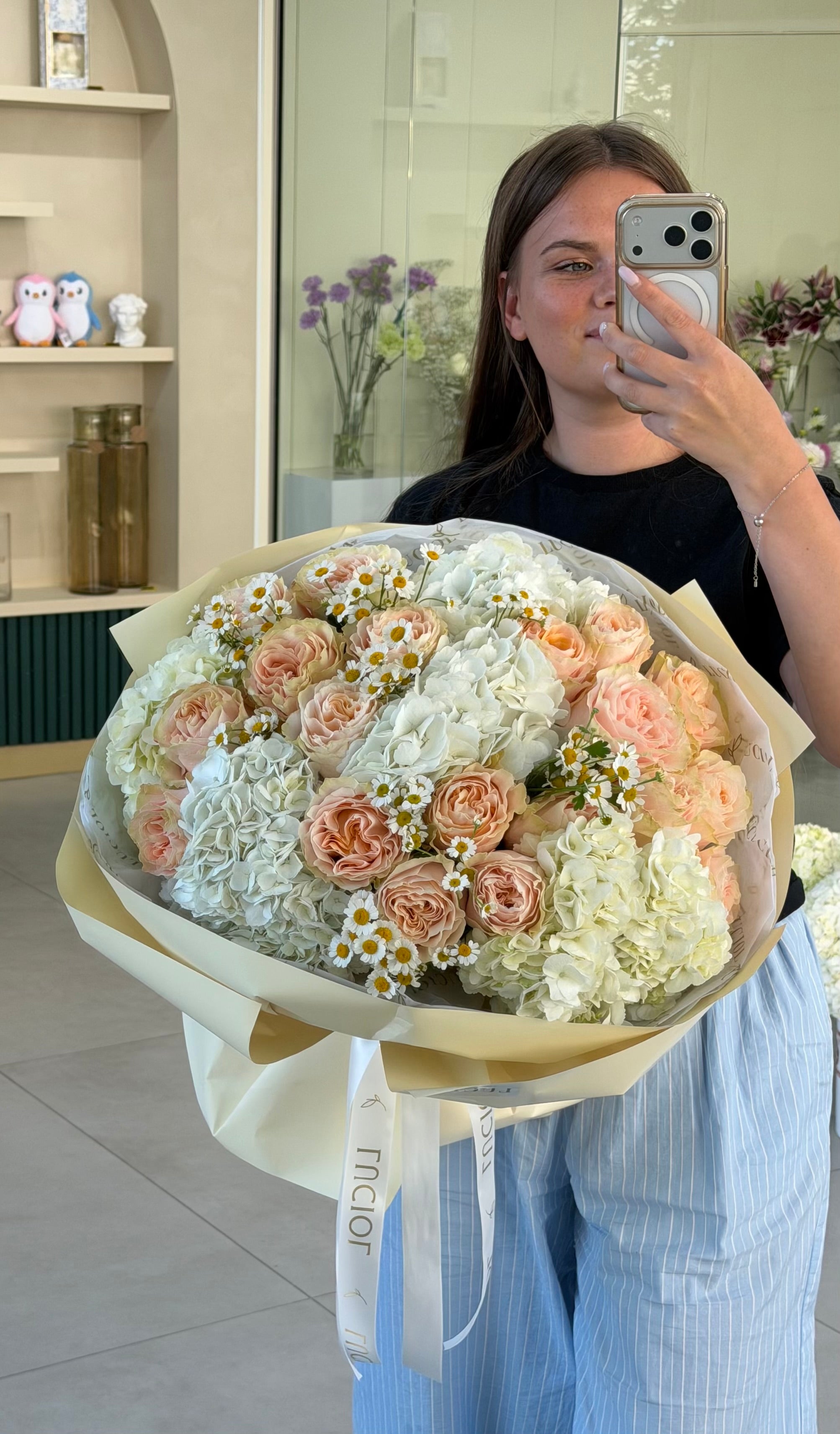 “Peach Cloud” mix bouquet