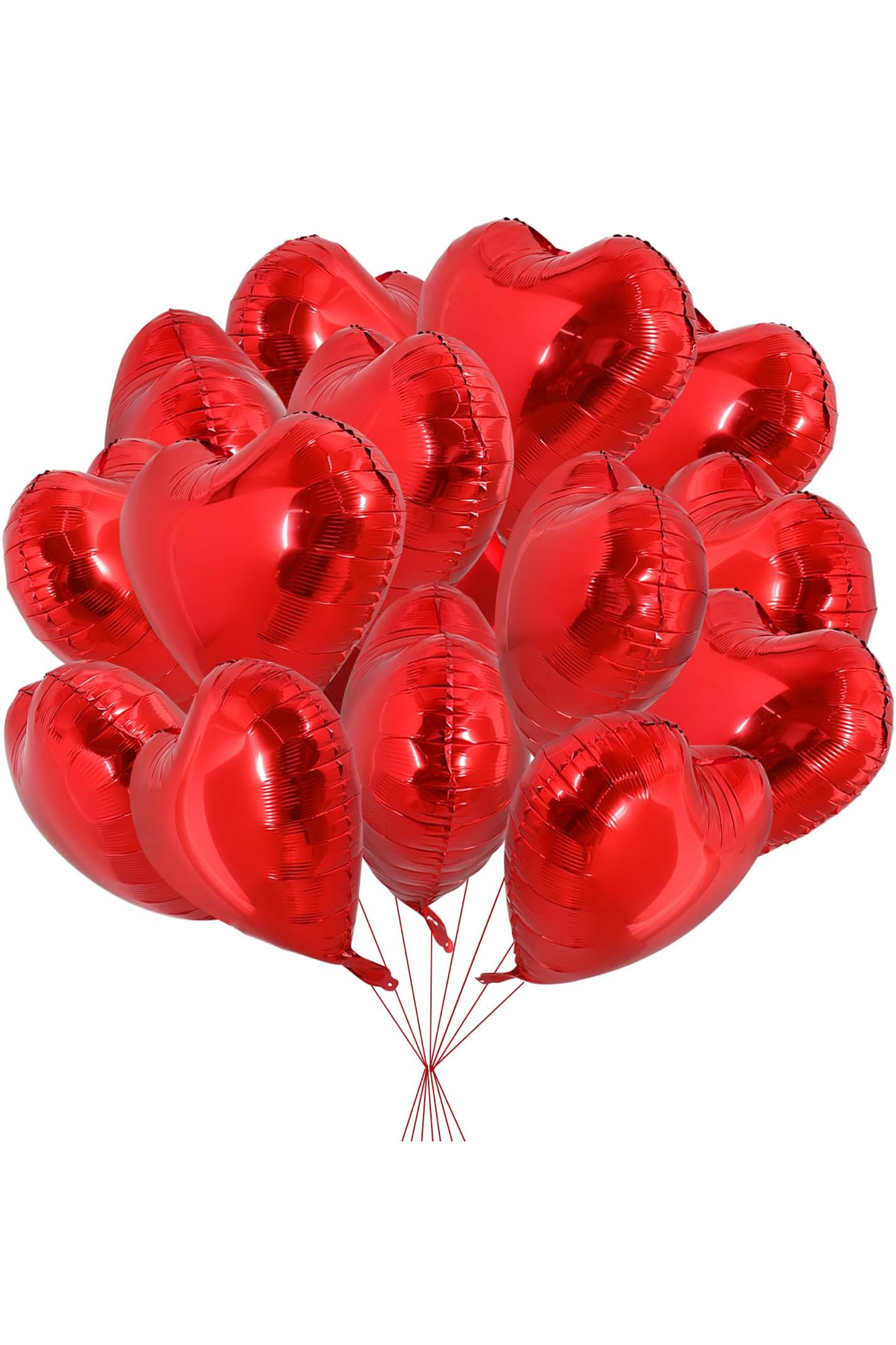 Red heart balloon same-day delivery