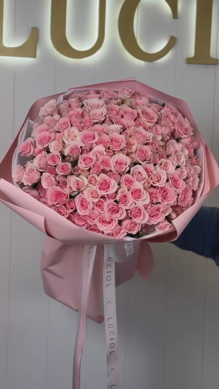 Load video: &quot;Moment of Bliss&quot; pink spray roses
